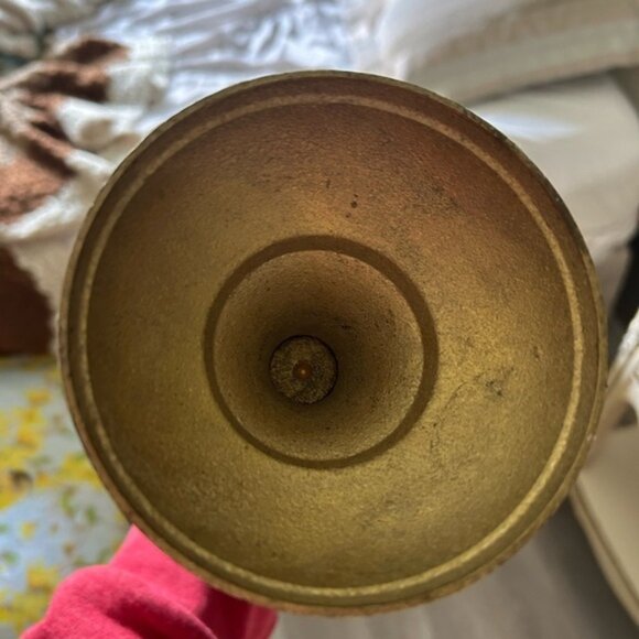 Vintage 1950 BRASS Elegant Gold Vase PLANTER 🥰 - Picture 5 of 6